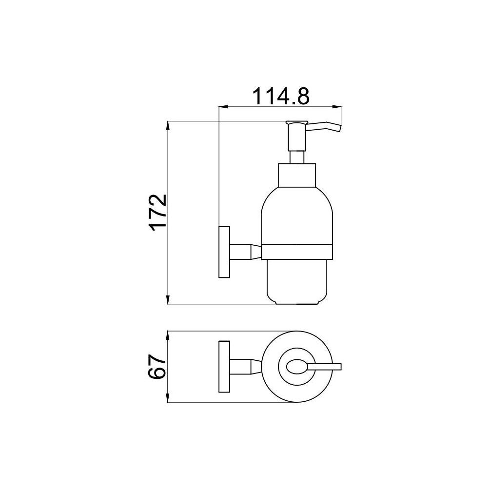 Дозатор для жидкого мыла Allen Brau Priority 6.31006-BN никель браш